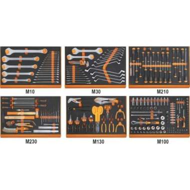 Συλλογή με 214 εργαλεία σε μαλακό δίσκο τακτοποίησης 5988 U6/MP BETA