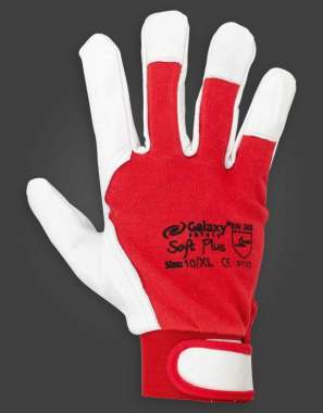 Γάντια δερματοπάνινα με βέλκρο στον καρπό Galaxy Soft Plus 221