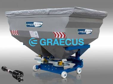 Λιπασματοδιανομέας τετράγωνος με μηχανικό και υδραυλικό έλεγχο των θυρίδων GRAECUS 2L800H