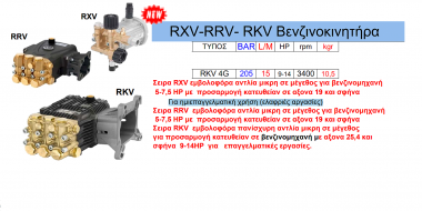 Πλυστική αντλία RXV - RRV - RKV Βενζινοκινητήρα RKV 4G