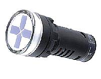 ΕΝΔ.ΛΥΧΝΙΑ Φ22 LED ΣΤΑΥΡΟΣ (ΚΟΚ-ΠΡΑΣ) 230V  ND16-22W/G (ΤΕΤΡΑΓΩΝΟ)