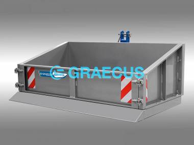 Κουτί μεταφοράς με υδραυλική ανατροπή και πόρτα GRAECUS KM180H