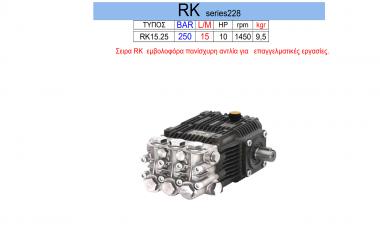 Πλυστική αντλία RK series 228 RGK15.25