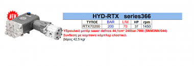 Πλυστική αντλία HYD - RTX series 366 RTX70200